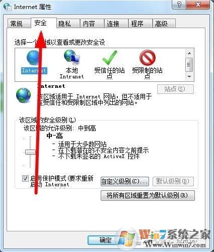 Win7如何設(shè)置可信任站點(diǎn)？