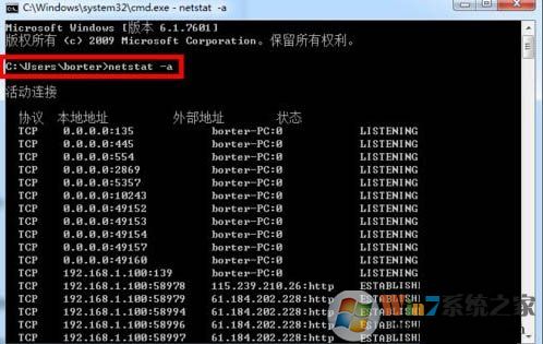 如何查看電腦開放了哪些端口號？Win7電腦查看系統(tǒng)的開放端口的方法