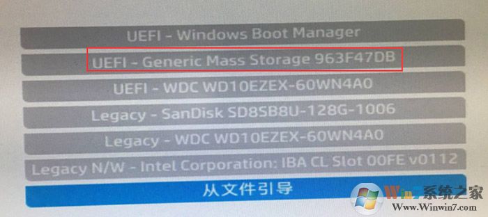 開機(jī)按ESC，按F9然后選擇U盤啟動(dòng)