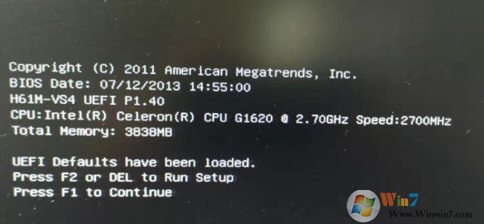 電腦開機(jī)提示UEFI Defaults have been loaded怎么解決？