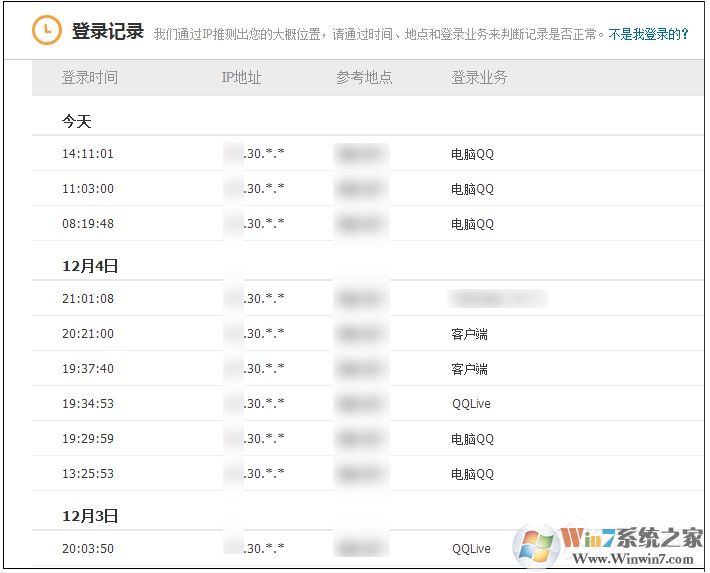 QQ登陸記錄查詢方法,怎么查QQ登錄過的地點(diǎn)和時(shí)間！