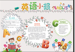英語(yǔ)手抄報(bào)模板