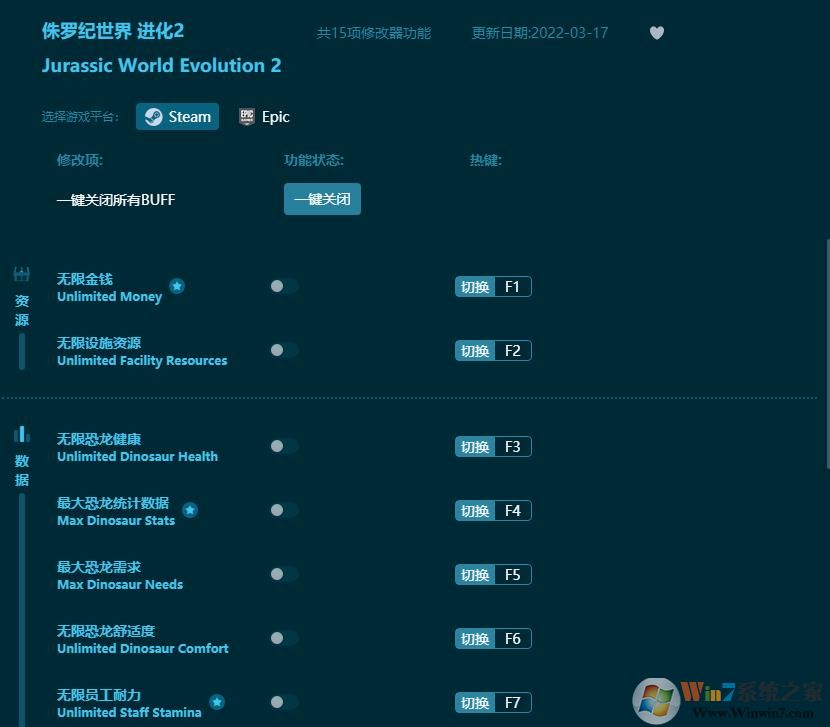 侏羅紀世界進化修改器
