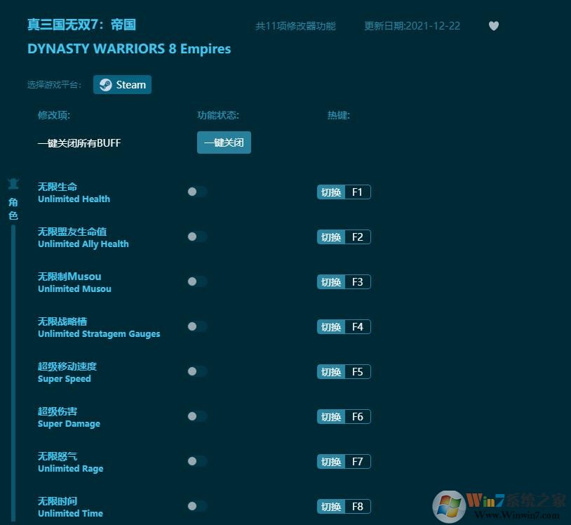 真三國無雙7帝國修改器