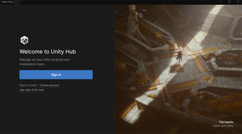 Unity Hub漢語版