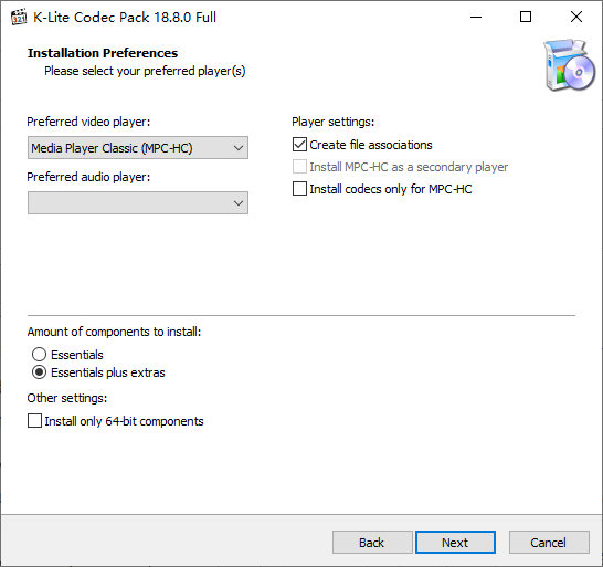 K-Lite Codec Pack(視頻播放)