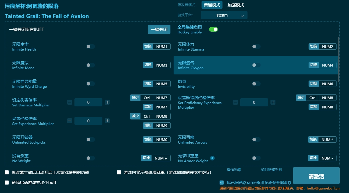 污痕圣杯:阿瓦隆的隕落三十五項(xiàng)修改器